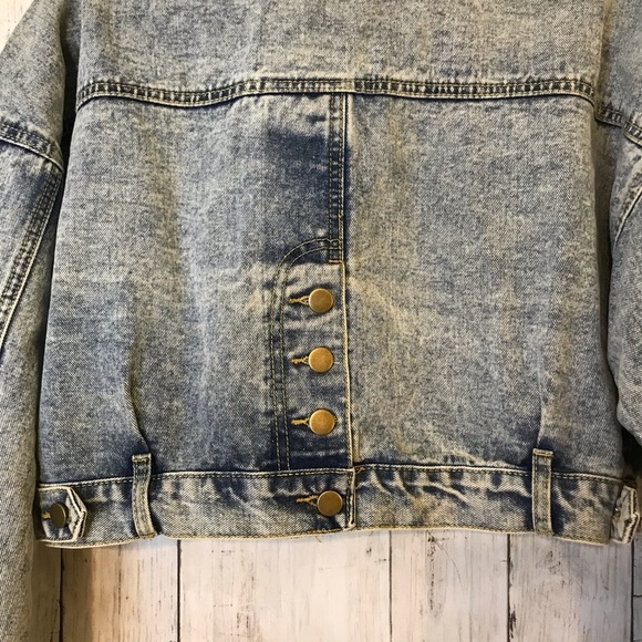 Unomatch Women Modern Loose Long Sleeve Fabulous Collar Neck Winter Denim Jacket - Picture 12 of 12